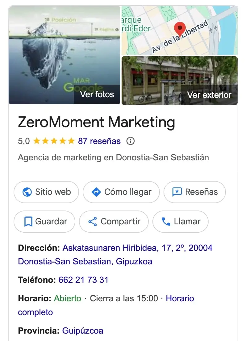 Ficha de google | seo local