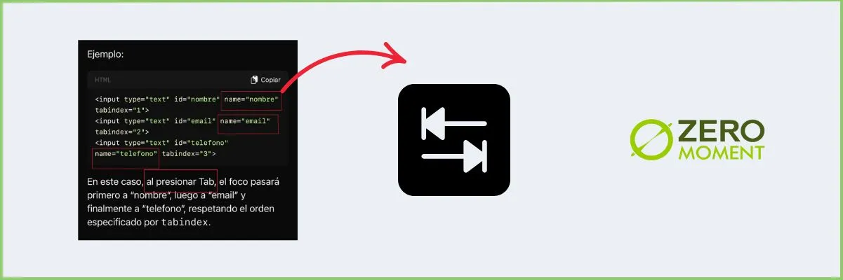 Accesibilidad móvil tabulador | ZeroMoment