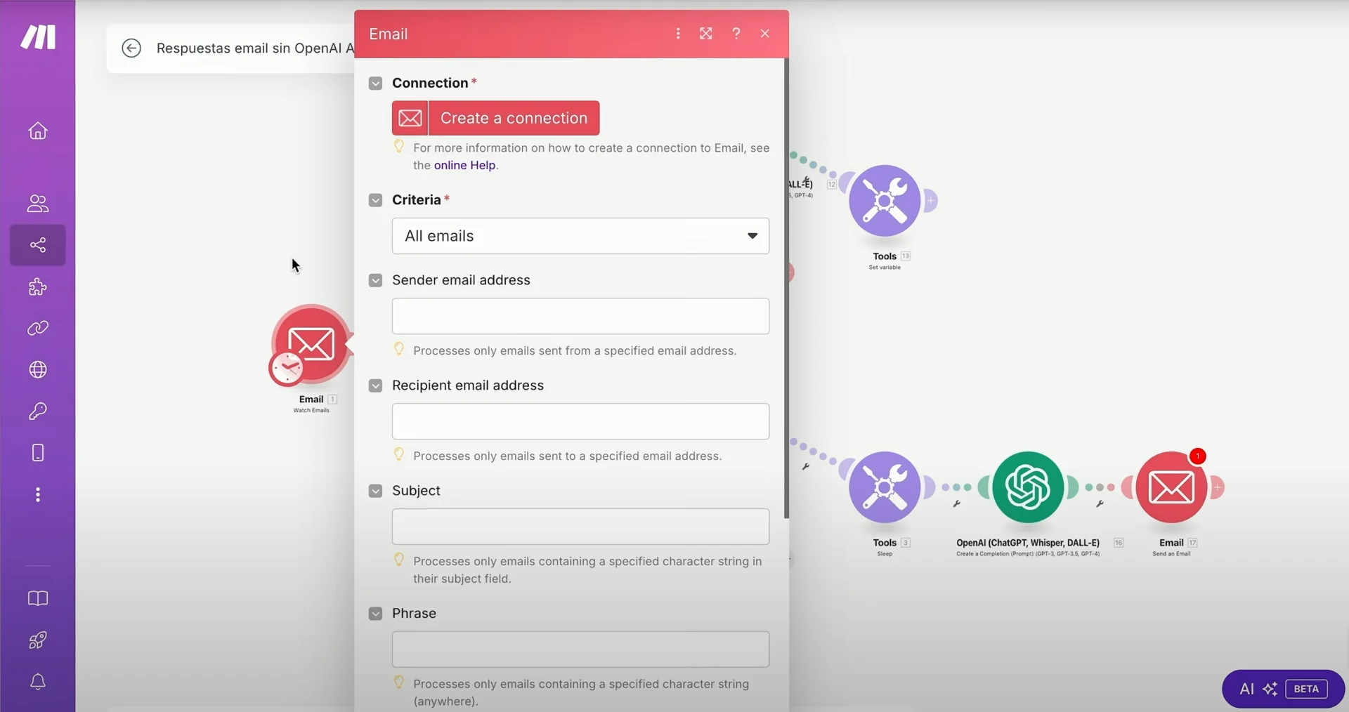 Automatización de Gmail con Make.com | ZeroMoment