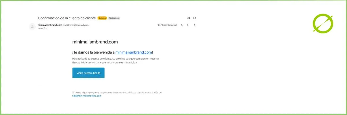 Crear campañas de email marketing ejemplo minimalism brand automatización | ZeroMoment