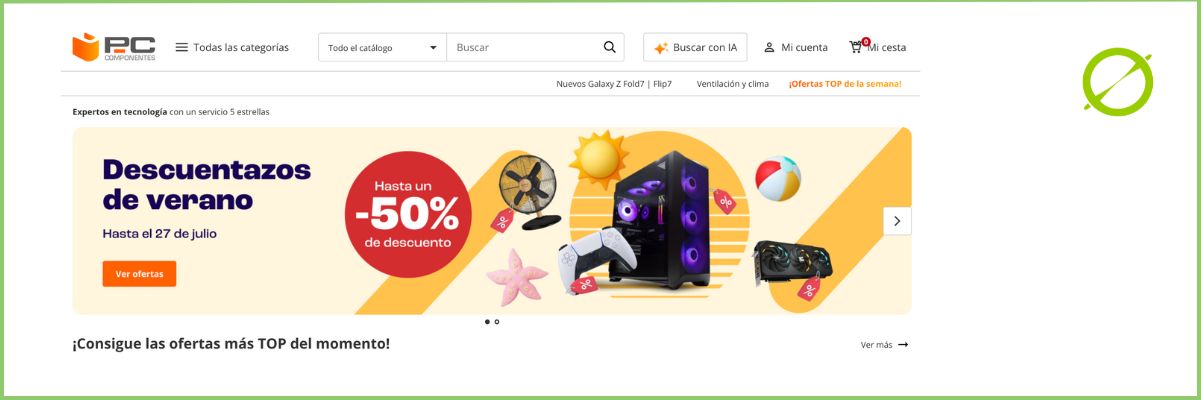 Crear campañas de email marketing ejemplo Pc Componentes | ZeroMoment