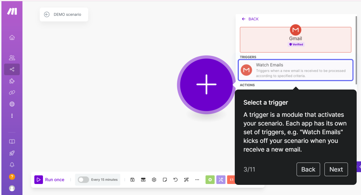 Crear un trigger en Make | ZeroMoment