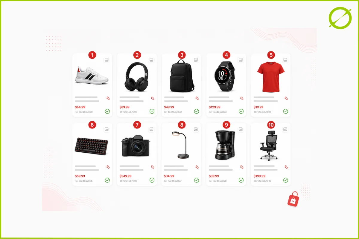 Separador feed productos