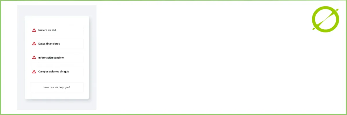 Formularios Web evitar datos sensibles | ZeroMoment