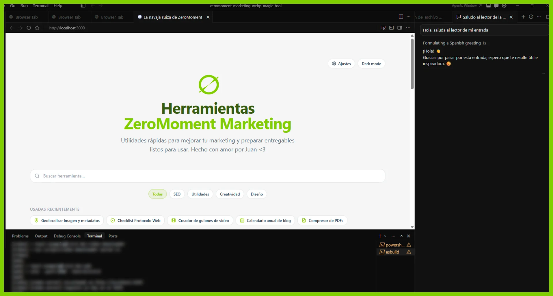 Herramientas de marketing digital hechas con cursor