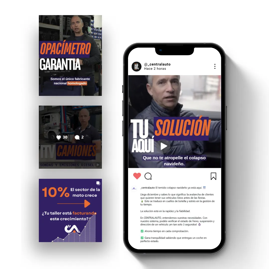 Mockup dos ficha de proyecto - CENTRALAUTO | ZeroMoment