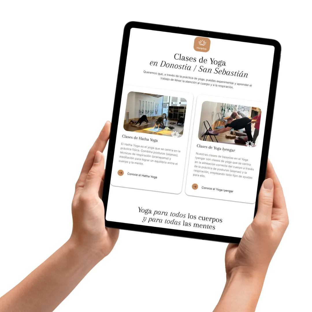 Mockup dos ficha de proyecto - OMY Yoga | ZeroMoment