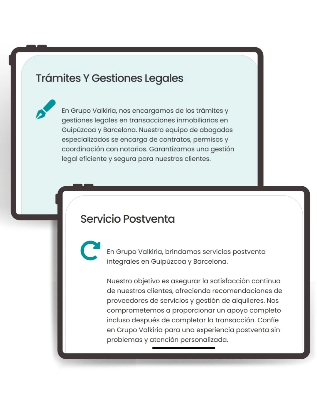 Mock up tres proyecto Valkiria de ZeroMoment