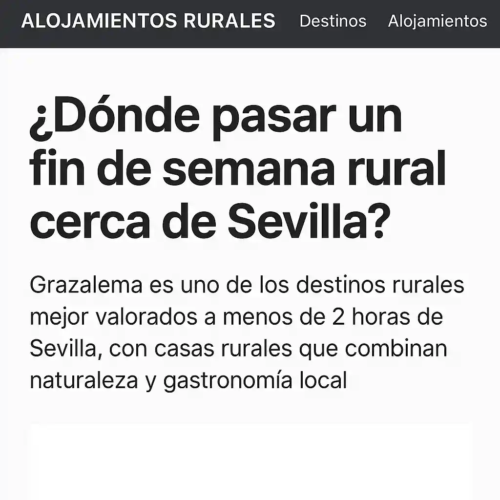 Optimizar el contenido para IA Método optimizar el contenido para Turismo Rural | ZeroMoment