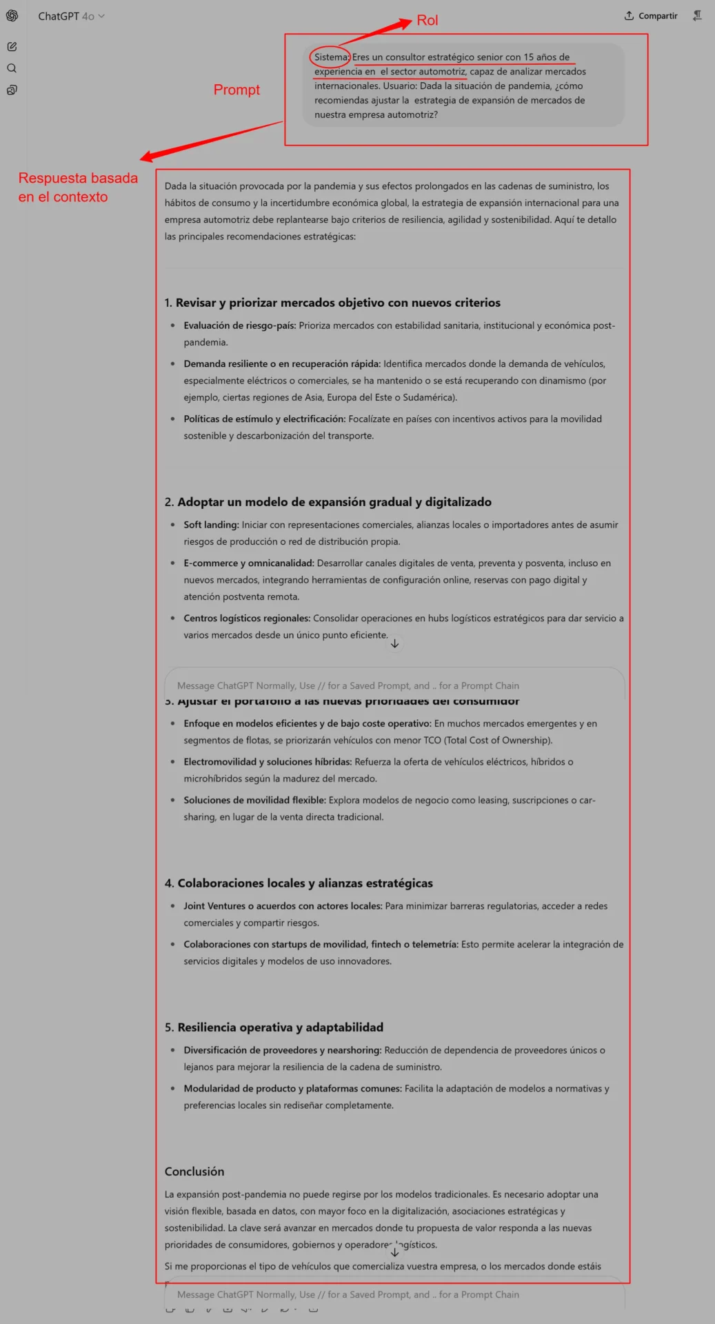 Prompt Engineering nivel pro ejemplo de rol | Zeromoment