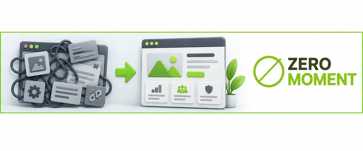 Transformación de una web con parches en un rediseño web completo