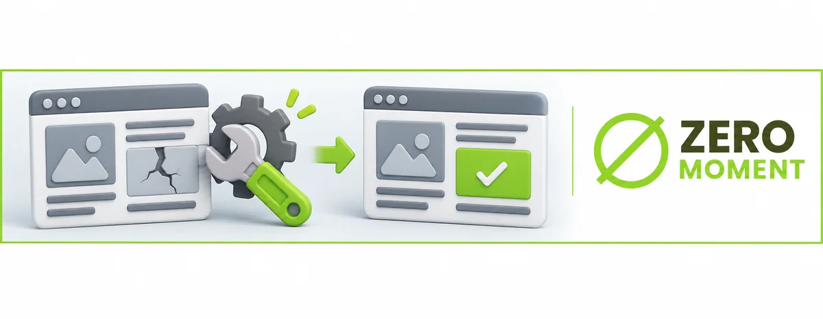 Reparación puntual de una web con una base técnica sólida