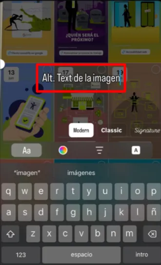 SEO en Instagram Alt. Text. | ZeroMoment