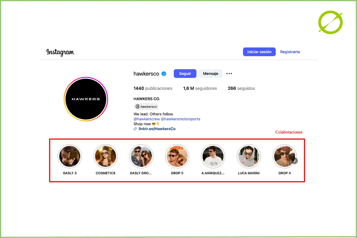 Social Ads ejemplo de Hawkers en Instagram | ZeroMoment