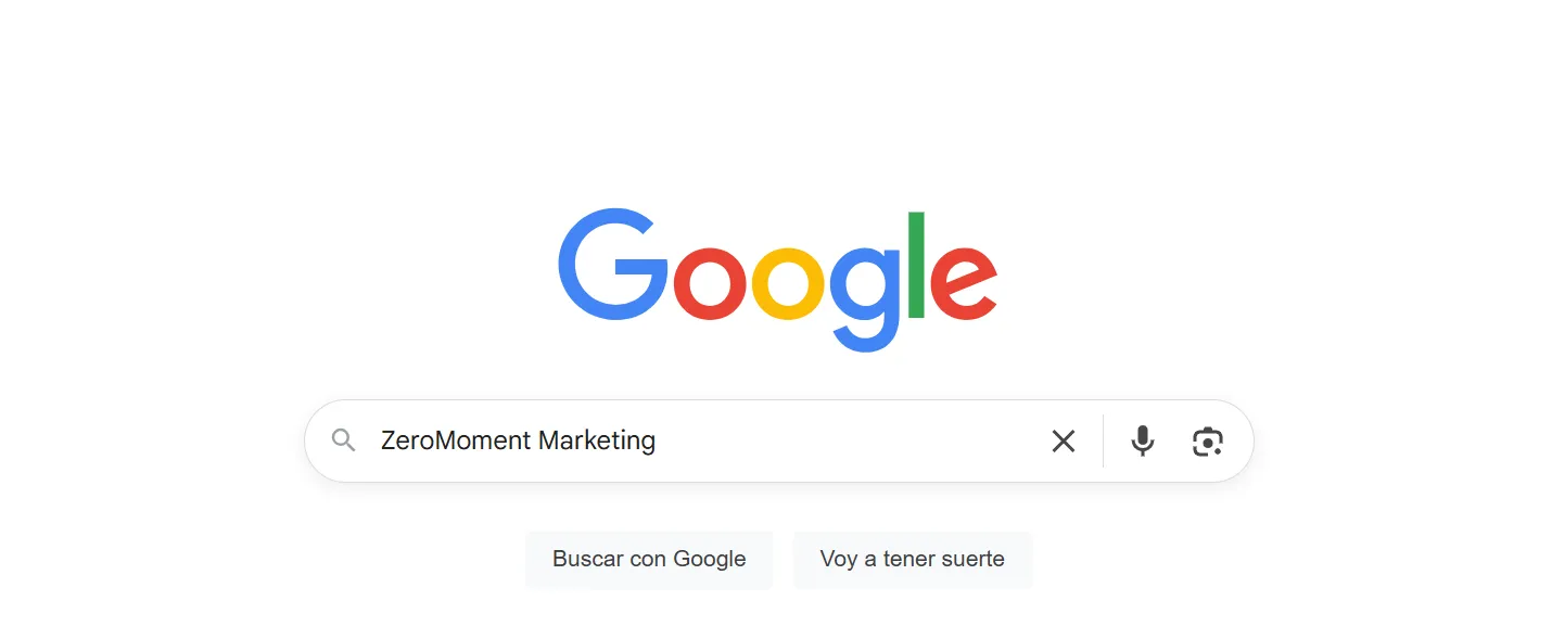 Uso de motores de búsqueda en Internet Google Search | ZeroMoment Marketing